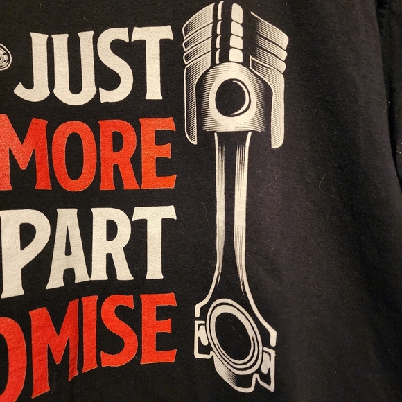 Just one more car part funny black short sleeve shirt XXL - Picture 3 of 5
